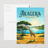 Akagera-Nationalpark Ruanda Postkarte (Vorne/Hinten)