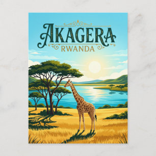 Akagera-Nationalpark Ruanda Postkarte