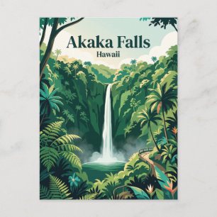 Akaka-Fälle Hawaii Postkarte