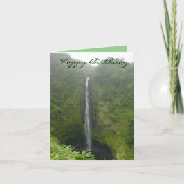 Akaka Falls Birthday Card Dankeskarte