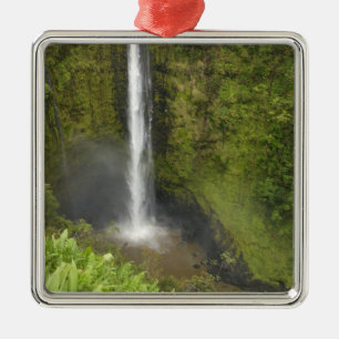 Akaka Falls, Hamakua Coast, Insel Hawaii, Silbernes Ornament