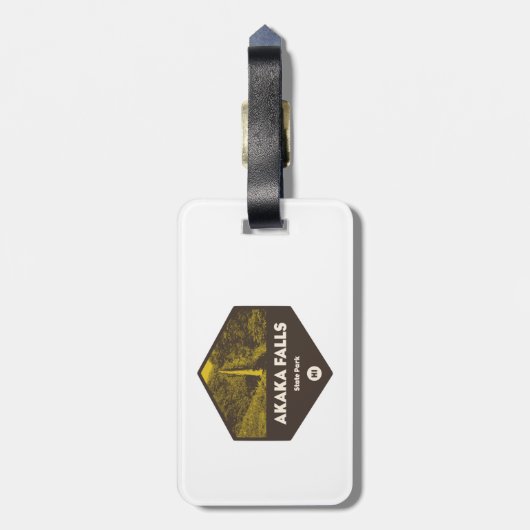 Akaka Falls Staat Park Hawaii Gepäckanhänger (Rückseite vertikal)