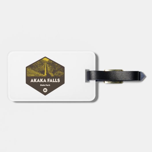 Akaka Falls Staat Park Hawaii Gepäckanhänger (Rückseite horizontal)