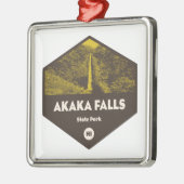 Akaka Falls Staat Park Hawaii Ornament Aus Metall (Links)