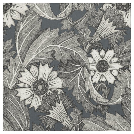 Akanthus-Schwarznuss Stoff (Muster)