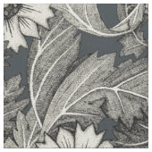 Akanthus-Schwarznuss Stoff (Nahaufnahme)