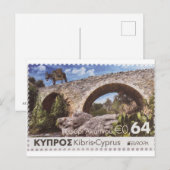 Akapnou mittelalterliche Briefmarke Europa Postkar Postkarte (Vorne/Hinten)