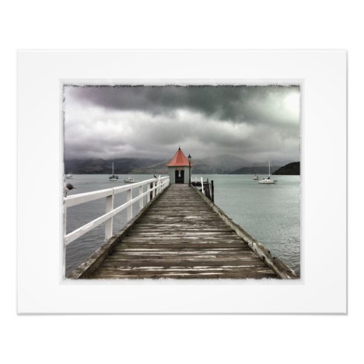Akaroa Jetty Fotodruck (Vorne)
