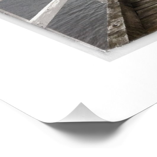 Akaroa Jetty Fotodruck (Ecke)