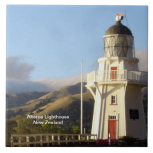 Akaroa Lighthouse, Neuseeland Fliese