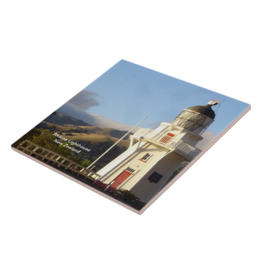 Akaroa Lighthouse, Neuseeland Fliese (Seite)