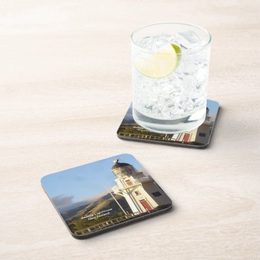 Akaroa Lighthouse, Neuseeland Getränkeuntersetzer (Rechte Seite)