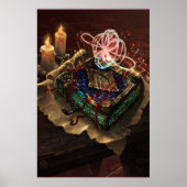 Akasha Codex - mystical esoteric fantasy art Poster (Vorne)