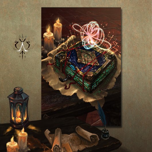 Akasha Codex - mystische esoterische Fantasy-Kunst Poster