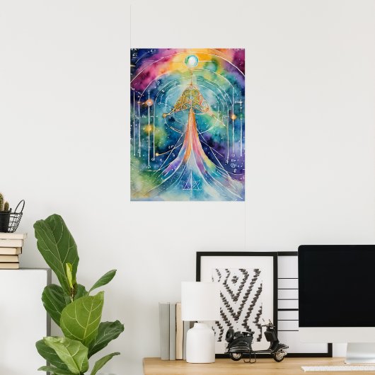 Akashic Platten Astral Travel OBE Lucid Dreaming Poster (Heimbüro)