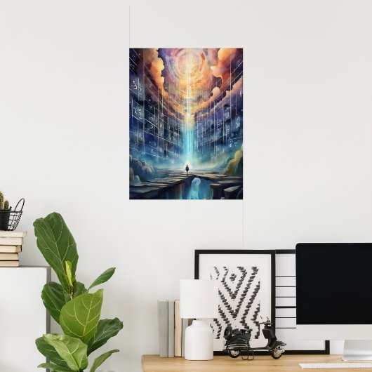 Akashic Platten Astral Travel OBE Lucid Dreaming Poster (Heimbüro)