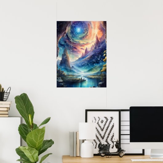 Akashic Platten Astral Travel OBE Lucid Dreaming Poster (Heimbüro)