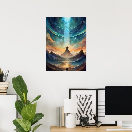 Akashic Platten Astral Travel OBE Lucid Dreaming Poster (Heimbüro)