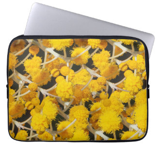 Akazienmuster, australische Pflanzen. Laptopschutzhülle