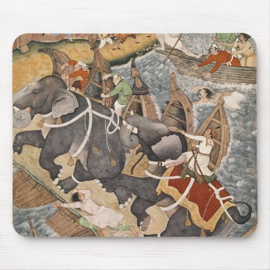 Akbar zähmt den wilden Elefanten, Hawa'i Mousepad (Vorne)