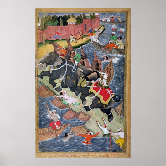 Akbar zäumt den Savage Elephant, Hawa'i Poster (Vorne)