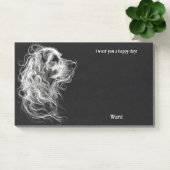 Akbash Abstrakt Art Dog Name Post-it Klebezettel (Büro)