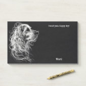 Akbash Abstrakt Art Dog Name Post-it Klebezettel (Auf Schreibtisch)