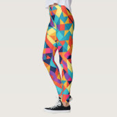 Akbash Geometrisches Personalisiertes Muster Leggings (Links)