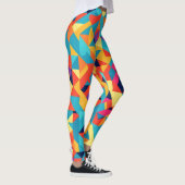 Akbash Geometrisches Personalisiertes Muster Leggings (Rechts)