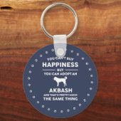 Akbash Hund brütet Adoption Glück Schlüsselanhänger (Vorderseite)