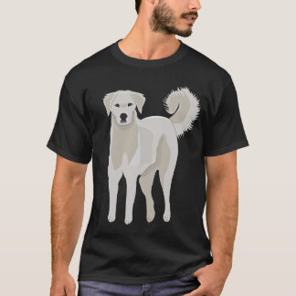 Akbash Hund , niedlicher Welpe, große Pyrenäen, T-Shirt