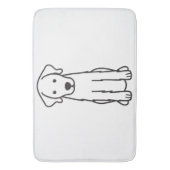 Akbash HundeCartoon Badematte (Vorderseite Vertikal)