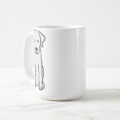 Akbash HundeCartoon Kaffeetasse (Vorderseite Links)