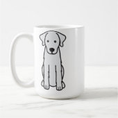 Akbash HundeCartoon Kaffeetasse (Links)