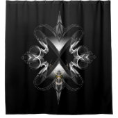 Akcenought Emblem On Black von Xzendor7 Duschvorhang (Vorderseite)