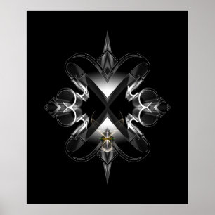 Akcenought Emblem On Black von Xzendor7 Poster