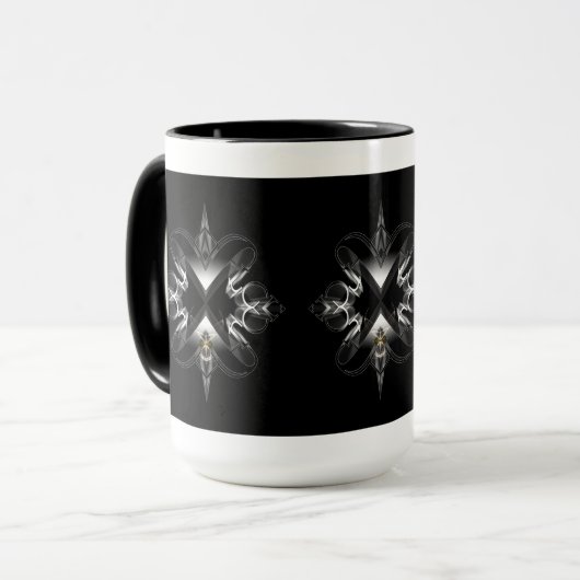Akcenought Emblem On Black von Xzendor7 Tasse (Vorderseite Links)