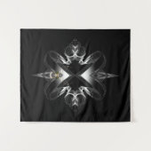 Akcenought Emblem On Black von Xzendor7 Wandteppich (Vorderseite (Horizontal))