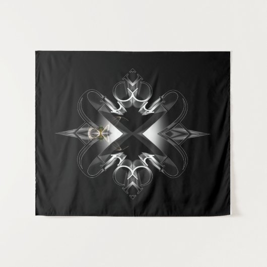 Akcenought Emblem On Black von Xzendor7 Wandteppich (Vorderseite (Horizontal))