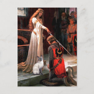 Akcolade - Blaue Point-Siamese-Katze Postkarte