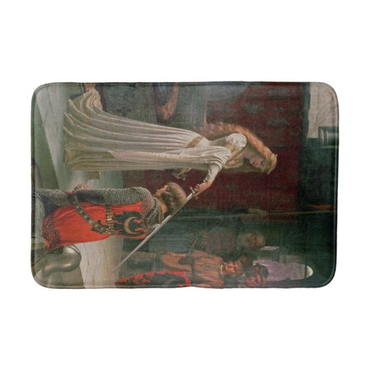 Akcolade (von Edmond Blair Leighton) Badematte (Vorderseite)