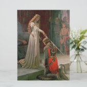 Akcolade (von Edmond Blair Leighton) Karte (Stehend Vorderseite)