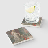 Akcolade (von Edmond Blair Leighton) Steinuntersetzer (Seitenansicht)