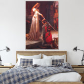 Akcolade von Edmund Blair Leighton Leinwanddruck (Insitu (Schlafzimmer))