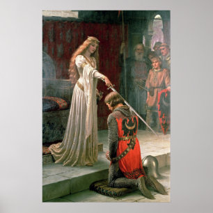 Akcolade von Edmund Blair Leighton Poster