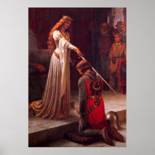 Akcolade von Edmund Blair Leighton Poster