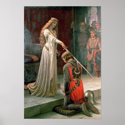 Akcolade von Edmund Blair Leighton Poster (Vorne)