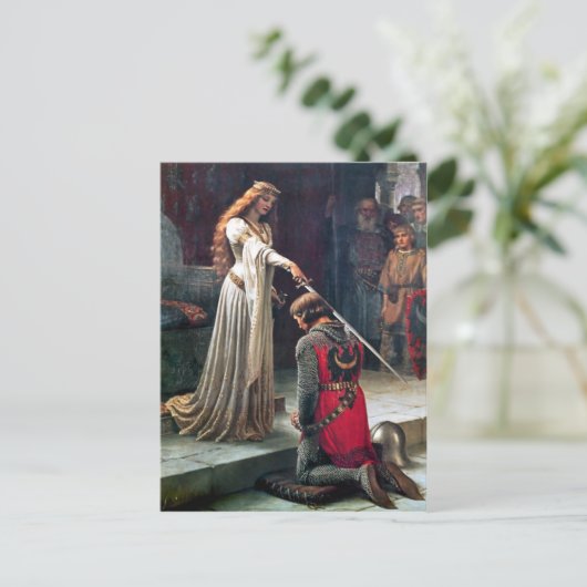 Akcolade von Edmund Blair Leighton Postkarte (Stehend Vorderseite)