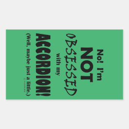 Akcordion-rechteckiger Aufkleber