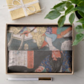 Ake Tamanosuke Sitzplatz bei Tsukioka Yoshitoshi Seidenpapier (Geschenk)